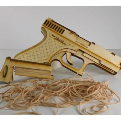 Wood Model 40 Cal Rubber band shooter Kit By-LazerModels