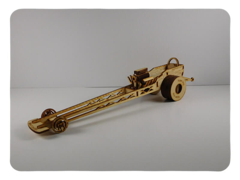 Wood Model Dragster Kit By-LazerModels