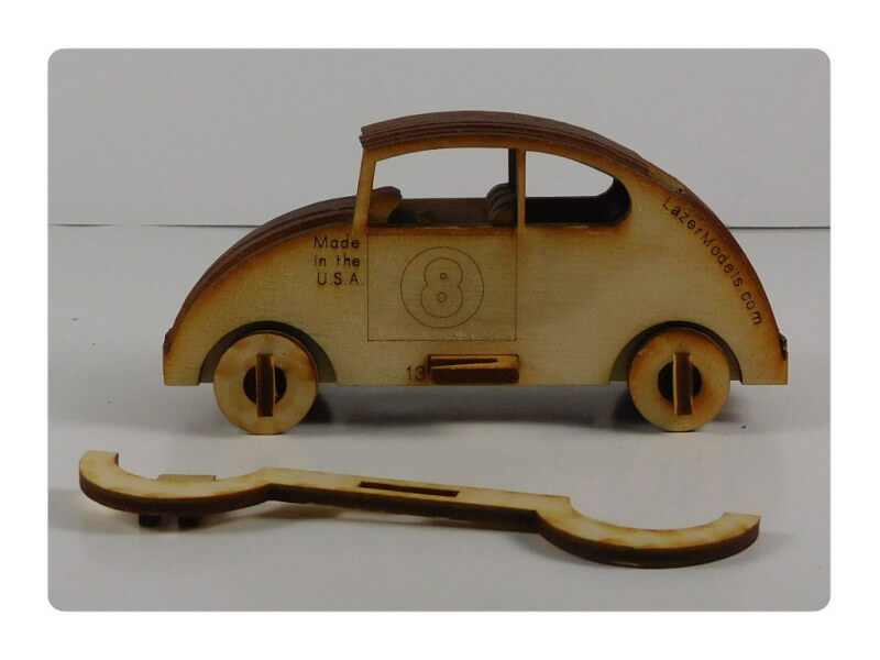 Wood Model Mini Bug Puzzle Kit By-LazerModels