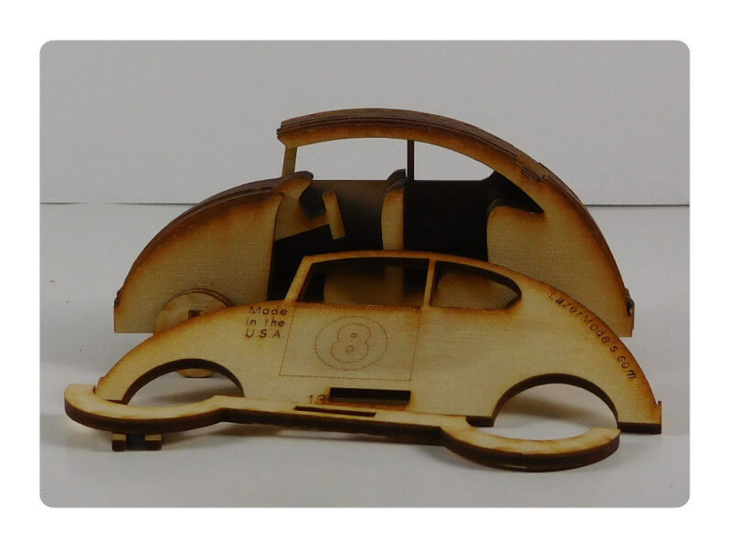 Wood Model Mini Bug Puzzle Kit By-LazerModels
