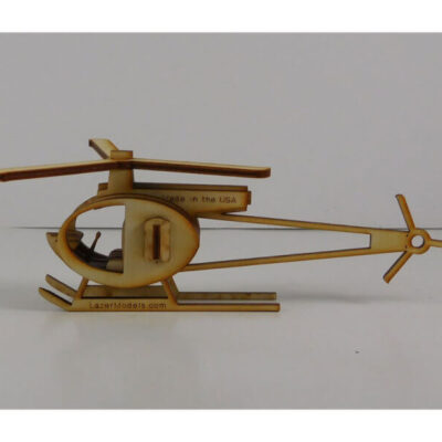 Wood Model Mini Helicopter Puzzle Kit By-LazerModels