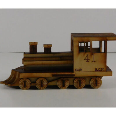 Wood Model Mini Train Puzzle Kit By-LazerModels