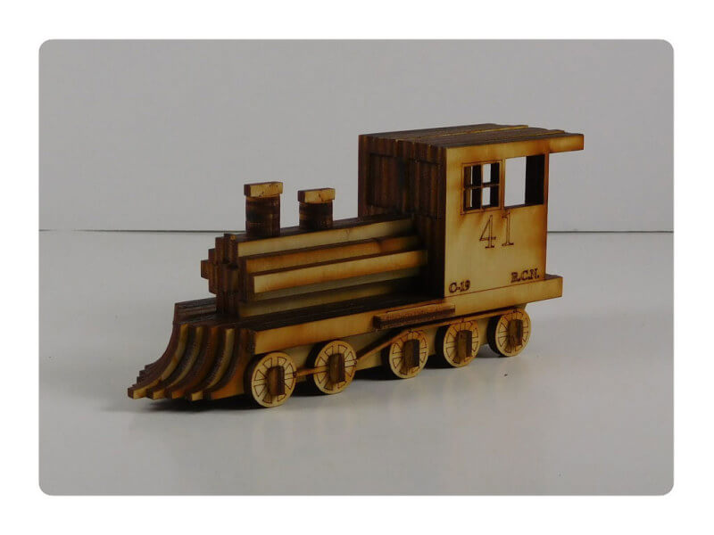 Mini Train puzzle ~ Wood Models Kits you Build