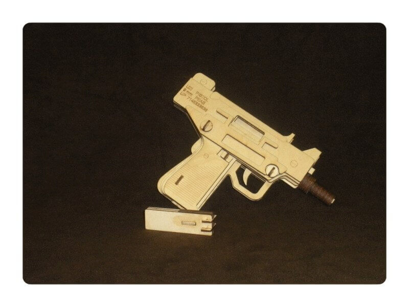 Wood Model UZI Kit By-LazerModels