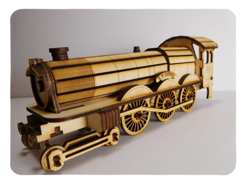 Wood Model HW Express and Coal Car Kit By-LazerModels