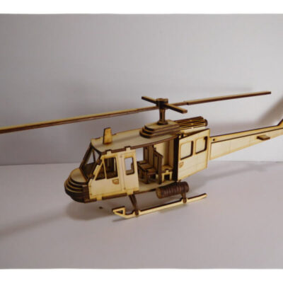 Wood Model Huey Helicopter Kit By-LazerModels