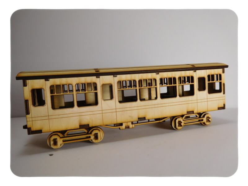 Wood Model HW Express Passenger Car Kit By-LazerModels