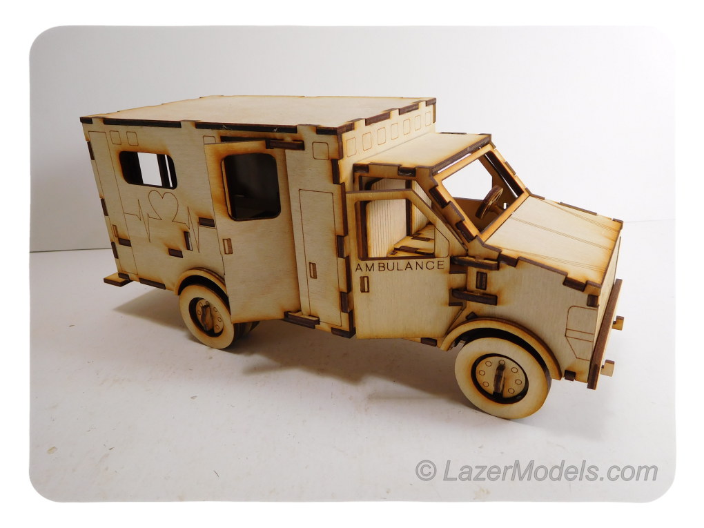 Wood Models By LazerModels Best Wood Model Kits Ambulance