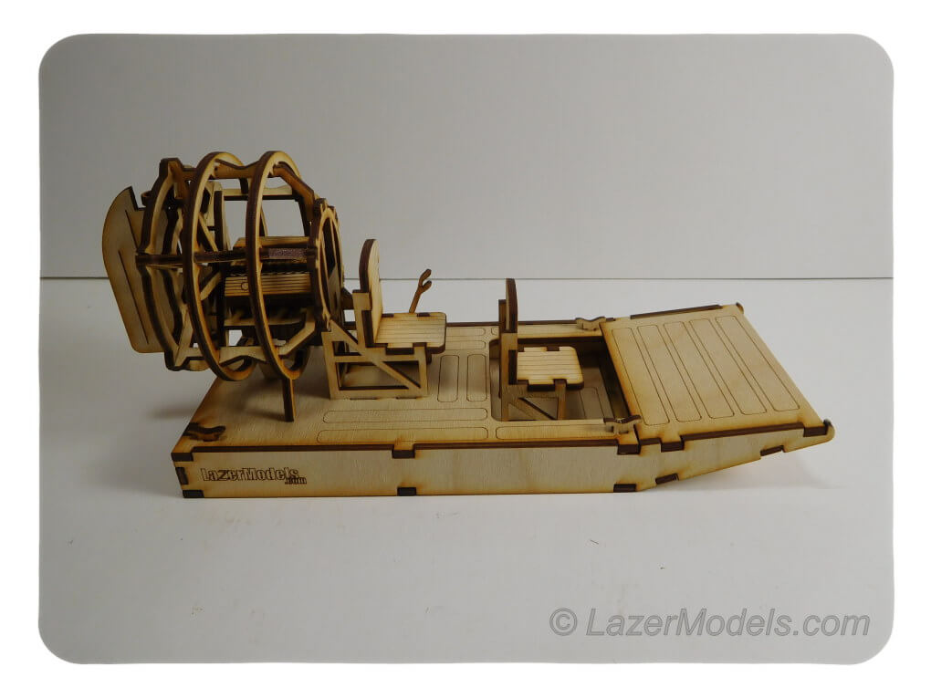 Wood Model Air Boat Kit By-LazerModels