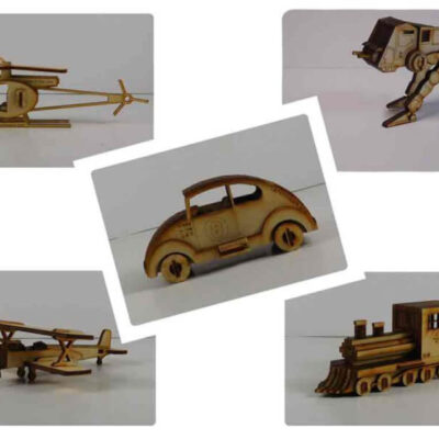 Wood Model Mini Puzzle Kit Deal By-LazerModels