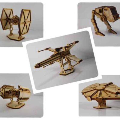 Wood Model Sci Fi Package Deal Kit By-LazerModels